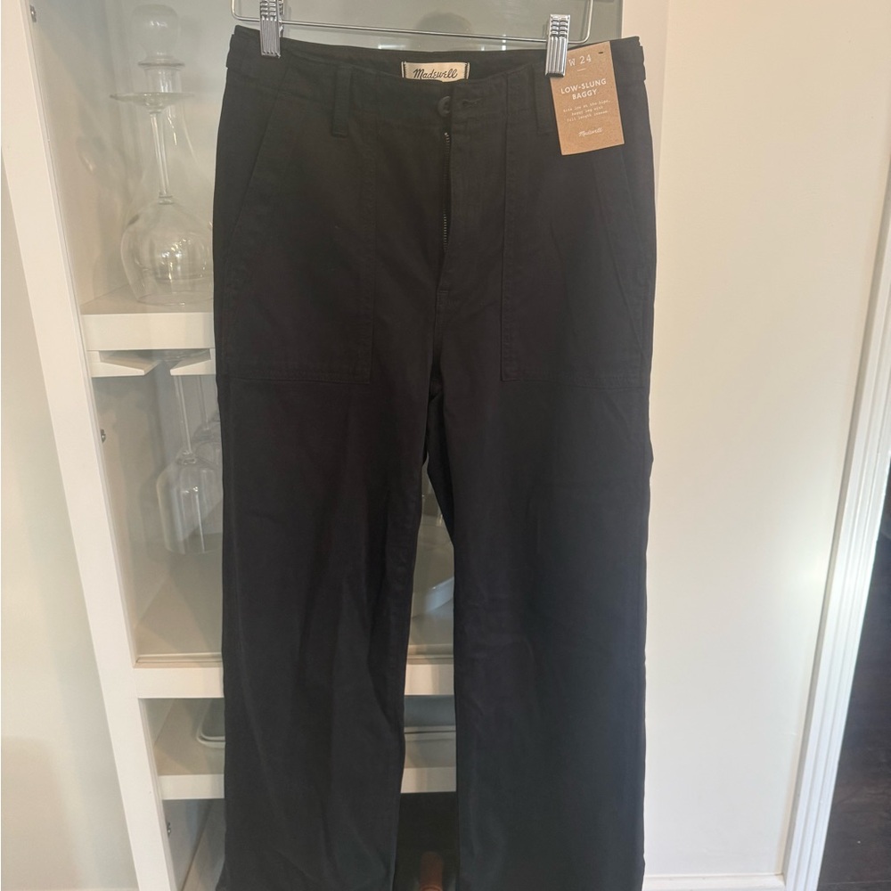 Madewell womens Black Cargo Pants